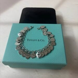 Tiffany & Co. Silver Heart Link Bracelet